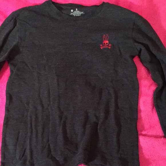Psycho Bunny Other - Psycho Bunny Black Long Sleeve with Red Accent